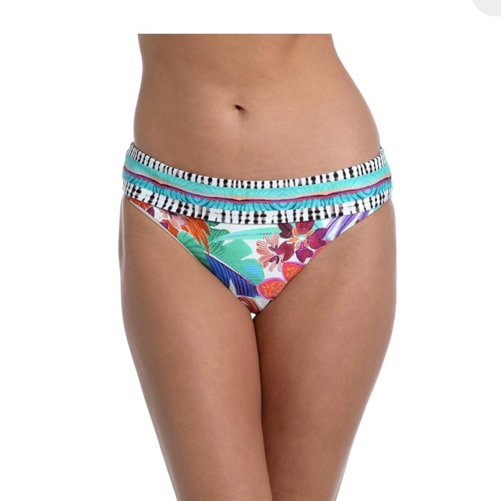La Blanca Tropical Print Women's Swim Bottom size 14